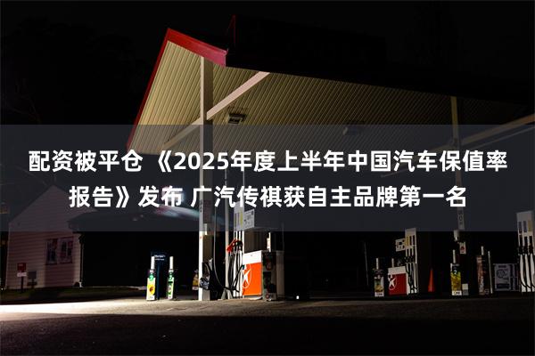 配资被平仓 《2025年度上半年中国汽车保值率报告》发布 广汽传祺获自主品牌第一名