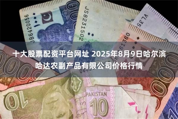 十大股票配资平台网址 2025年8月9日哈尔滨哈达农副产品有限公司价格行情